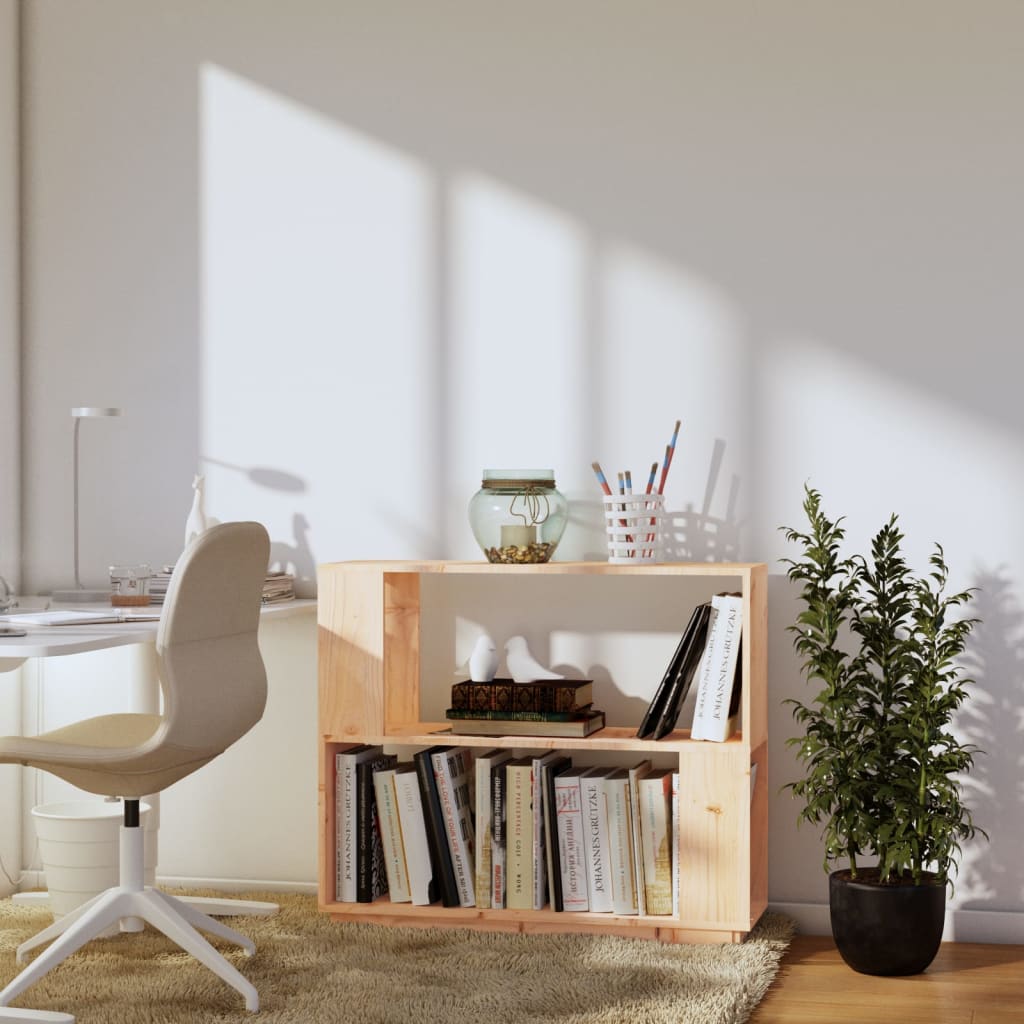 Bibliothèque/Séparateur de pièce 80x25x70 cm Bois de pin solide - XIOS