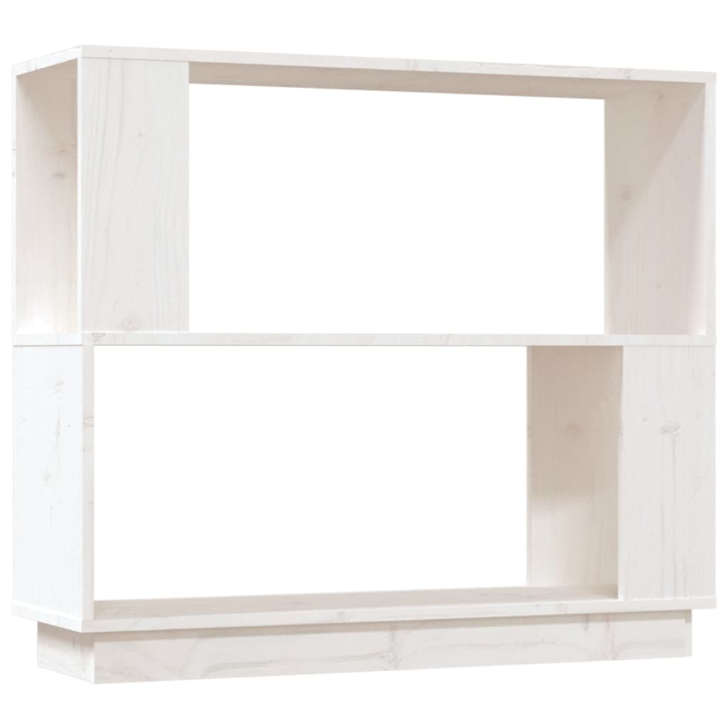 Bibliothèque/Séparateur de pièce Blanc 80x25x70 cm Pin solide - XIOS