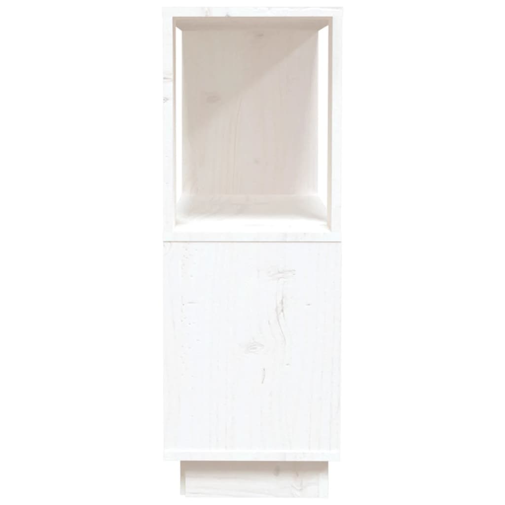 Bibliothèque/Séparateur de pièce Blanc 80x25x70 cm Pin solide - XIOS