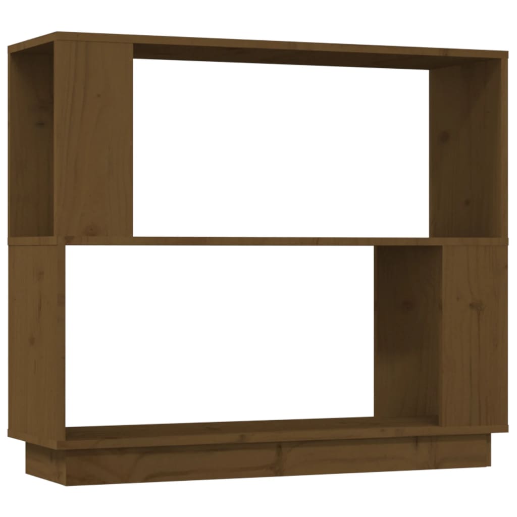 Bibliothèque/Cloison Marron miel 80x25x70 cm Bois massif - XIOS