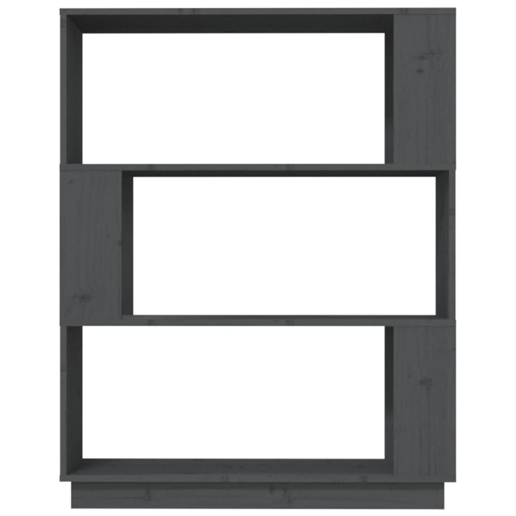 Bibliothèque/Séparateur de pièce Gris 80x25x101 cm Pin massif - XIOS
