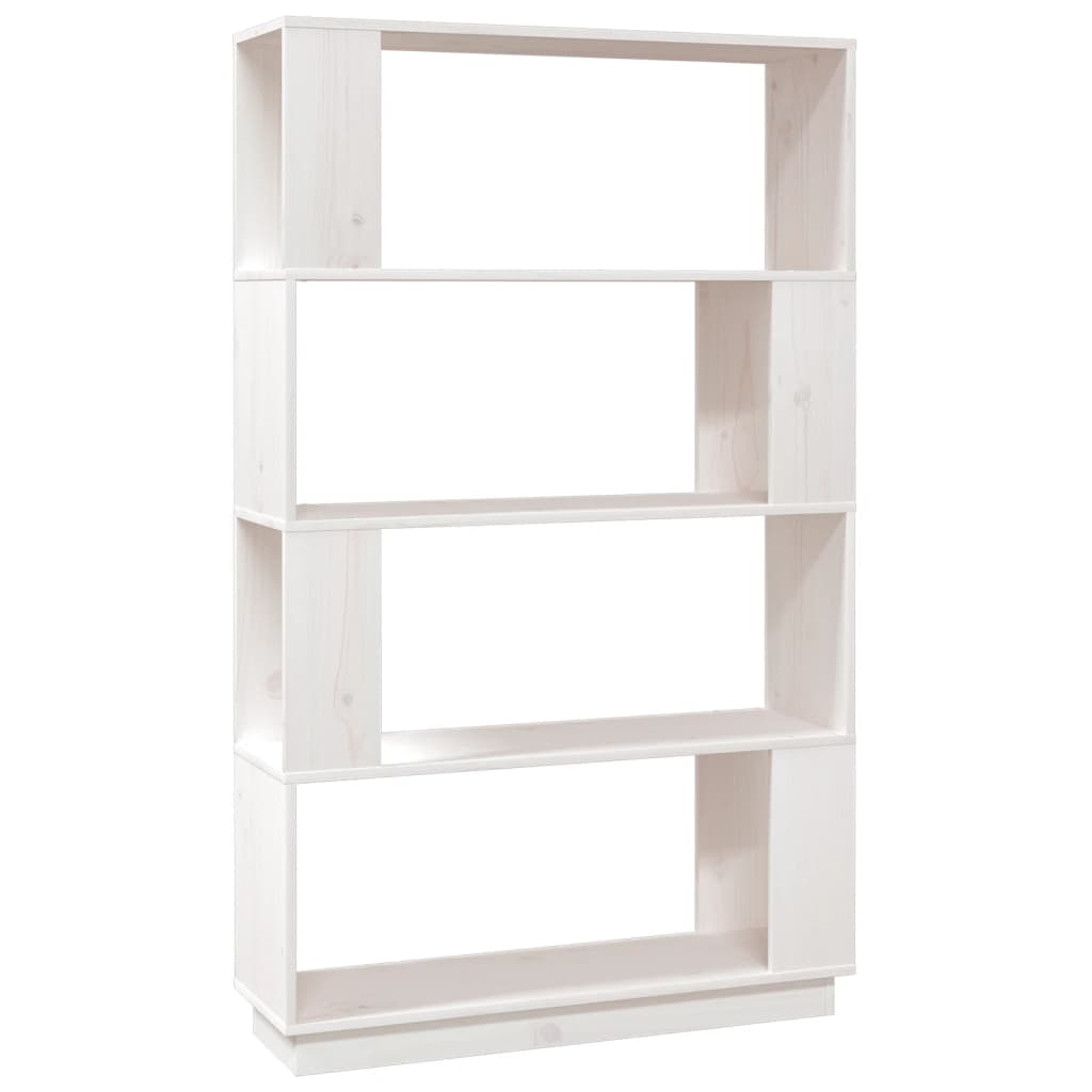 Bibliothèque/Séparateur de pièce Blanc 80x25x132 cm Pin massif - XIOS