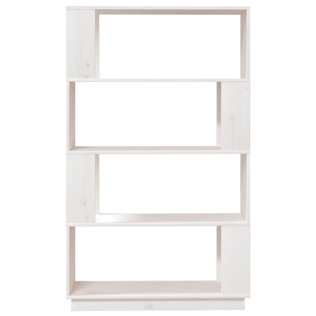 Bibliothèque/Séparateur de pièce Blanc 80x25x132 cm Pin massif - XIOS