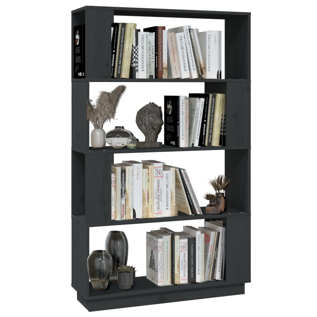 Bibliothèque/Séparateur de pièce Gris 80x25x132 cm Pin massif - XIOS