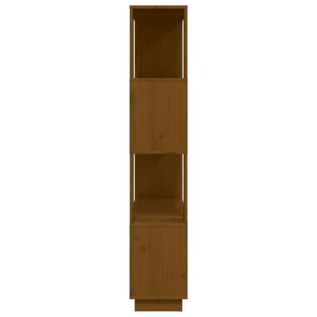Bibliothèque/Cloison Marron miel 80x25x132 cm Bois massif - XIOS
