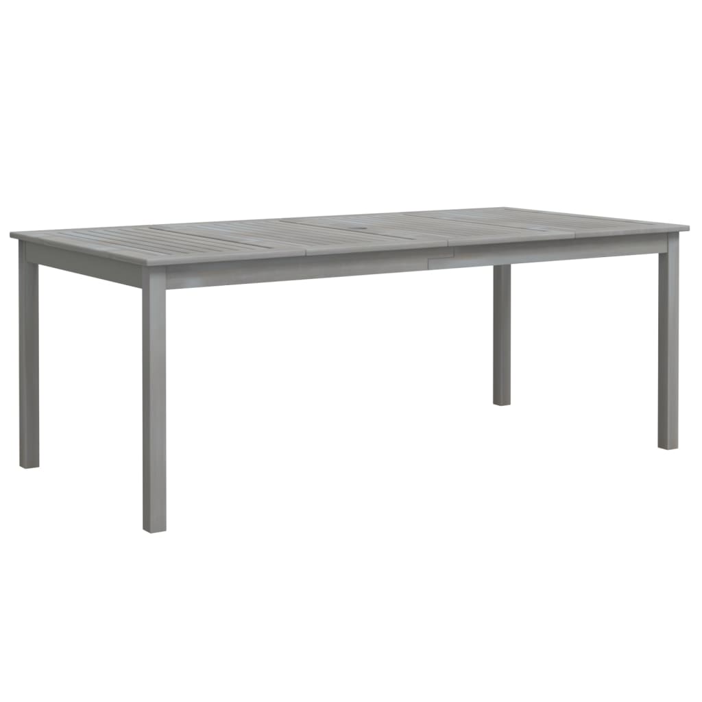 Ensemble à manger de jardin 7 pcs Bois d'acacia Gris