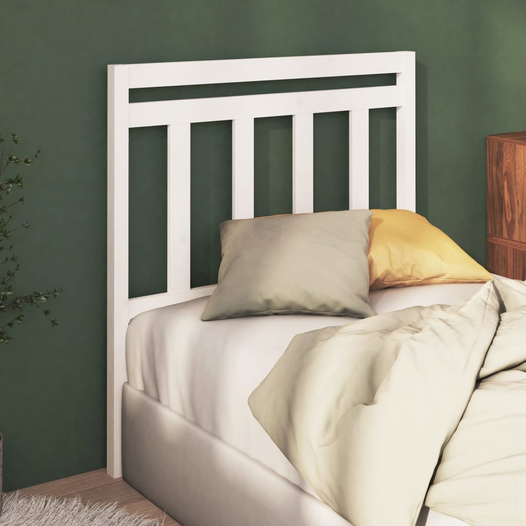 Tête de lit Blanc 106x4x100 cm Bois massif de pin - XIOS