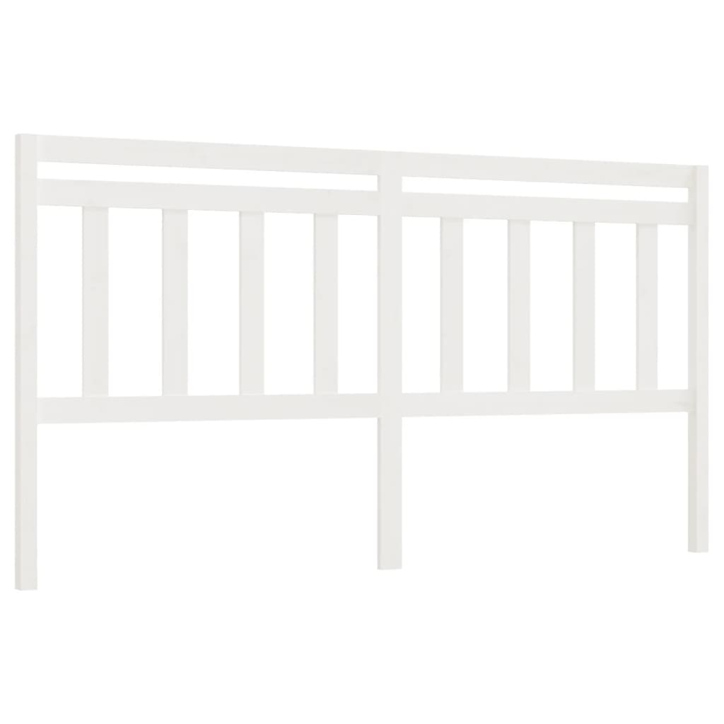 Tête de lit Blanc 186x4x100 cm Bois massif de pin - XIOS