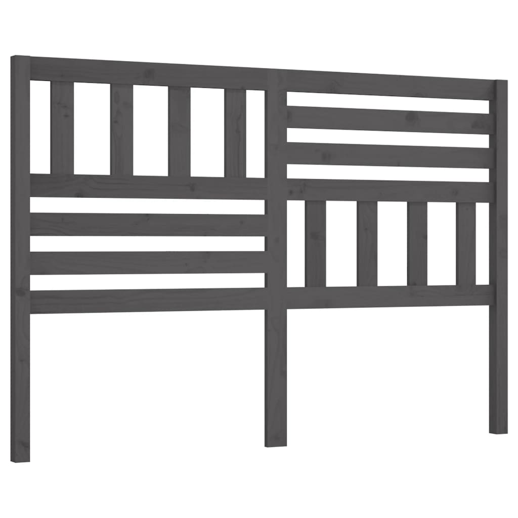 Tête de lit Gris 156x4x100 cm Bois massif de pin - XIOS
