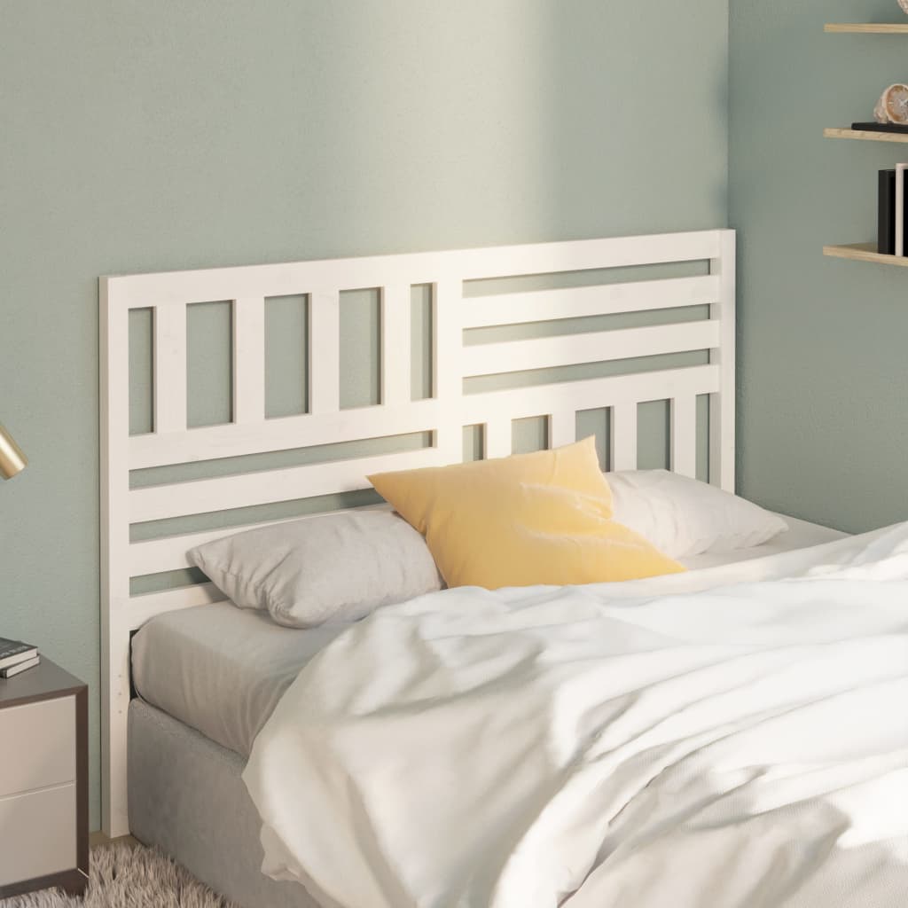 Tête de lit Blanc 166x4x100 cm Bois massif de pin - XIOS