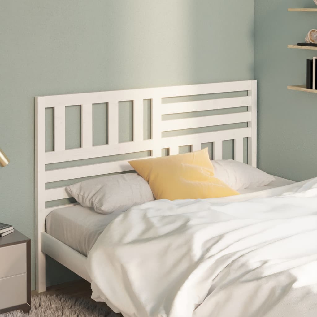 Tête de lit Blanc 166x4x100 cm Bois massif de pin - XIOS