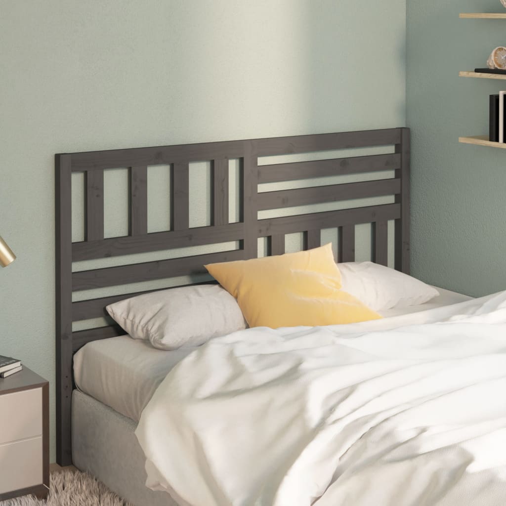 Tête de lit Gris 166x4x100 cm Bois massif de pin - XIOS