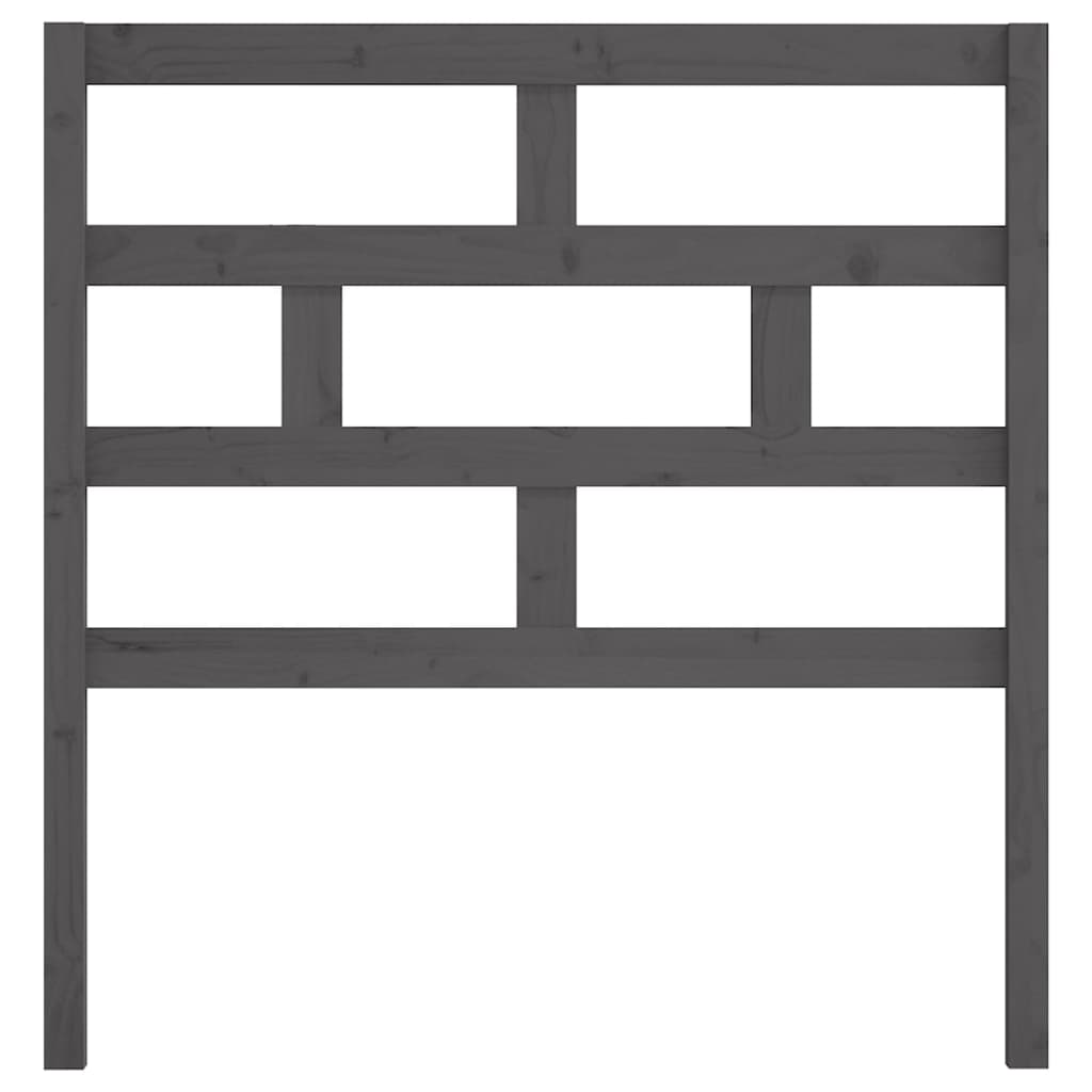 Tête de lit Gris 106x4x100 cm Bois massif de pin - XIOS