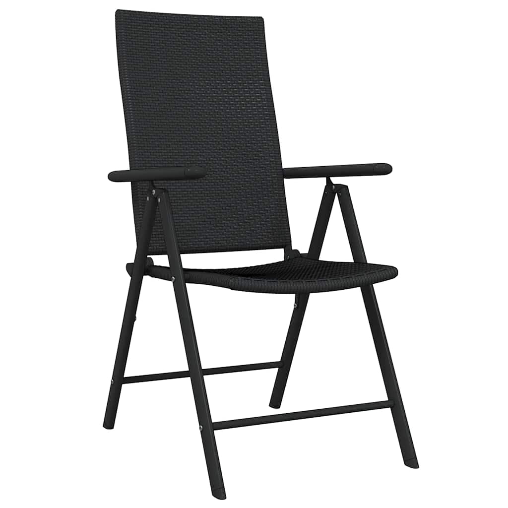 Ensemble à manger de jardin 7 pcs Noir