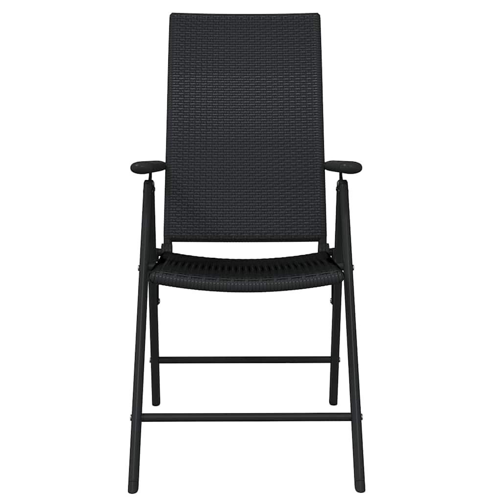 Ensemble à manger de jardin 7 pcs Noir