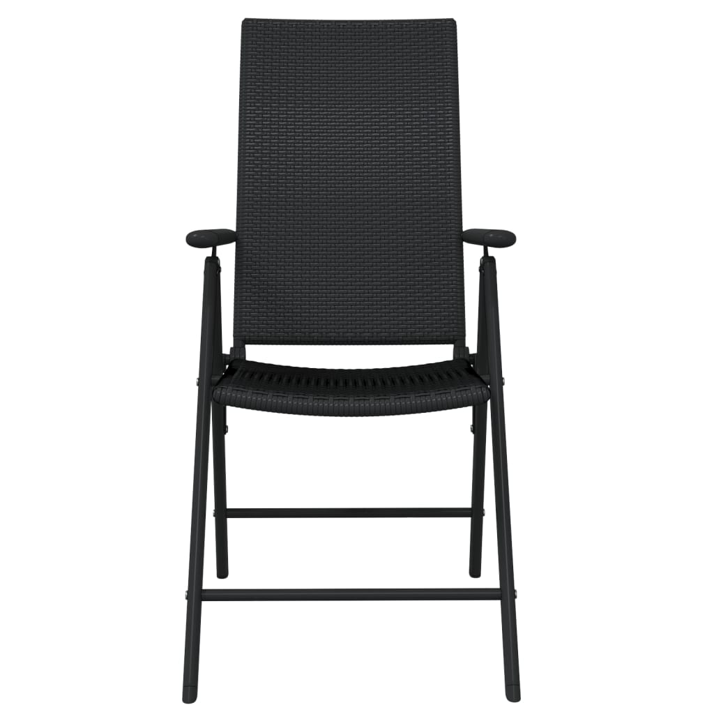 Ensemble à manger de jardin 7 pcs Noir