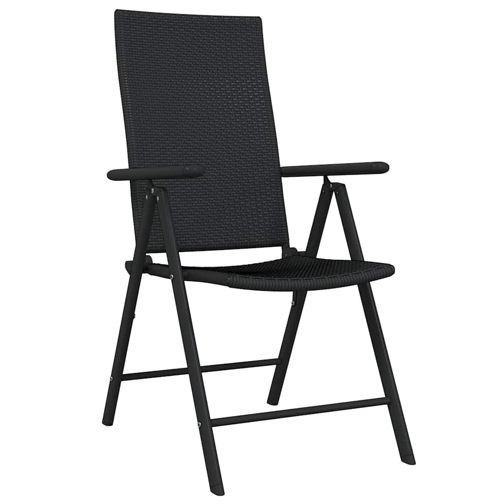 Ensemble à manger de jardin 7 pcs Noir