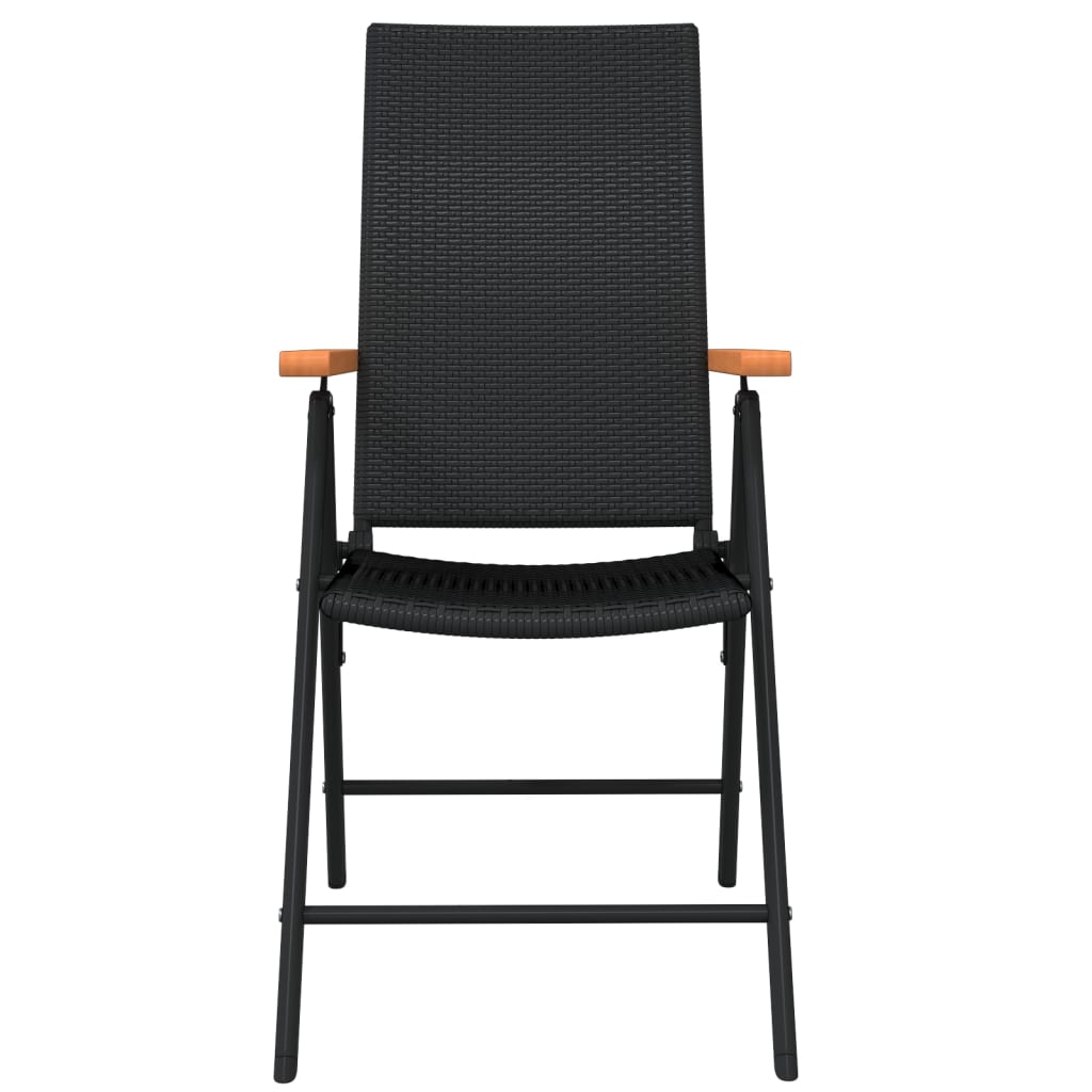 Ensemble à manger de jardin 7 pcs Noir - XIOS