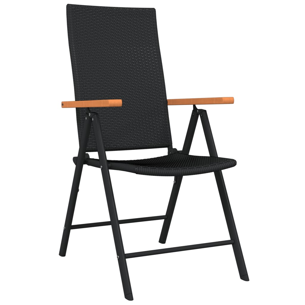 Ensemble à manger de jardin 7 pcs Noir - XIOS