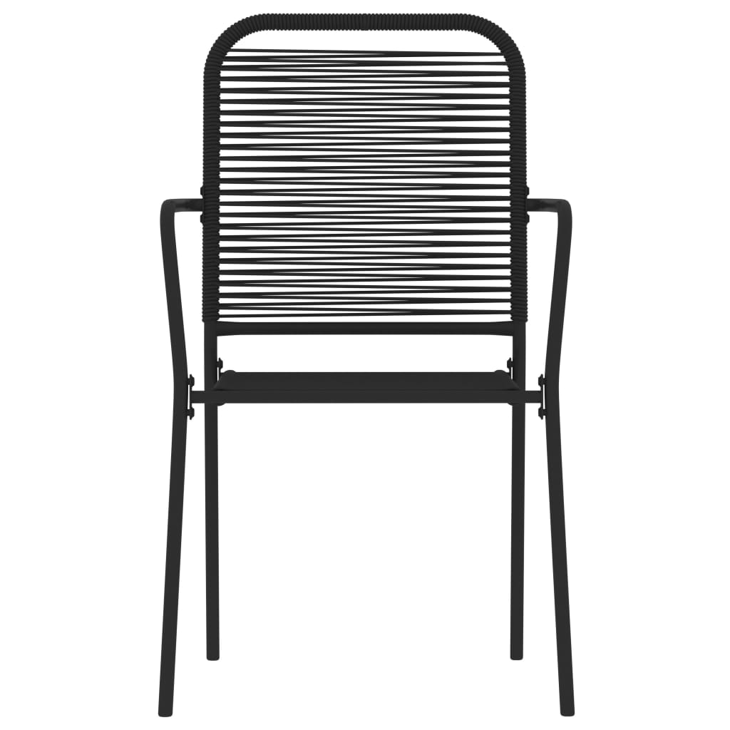 Ensemble à manger de jardin 9 pcs Noir