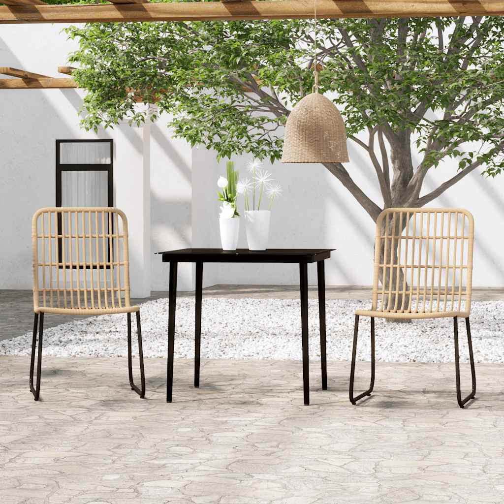 Ensemble à manger de jardin 3 pcs Chêne