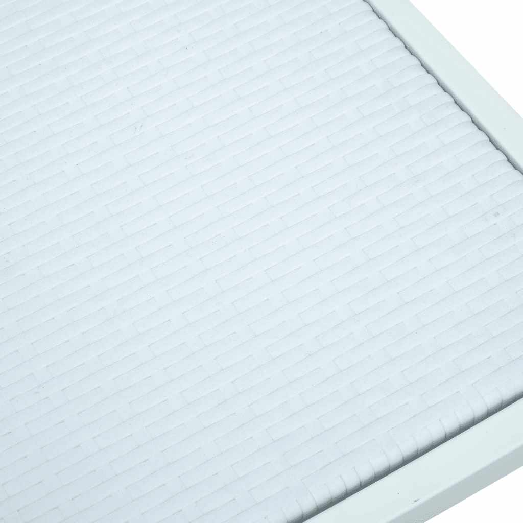 Ensemble à manger de jardin 5 pcs Blanc