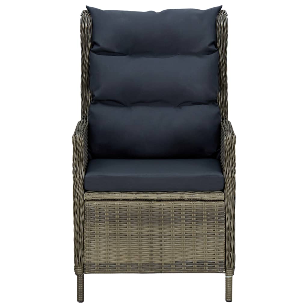 Ensemble à manger de jardin 3 pcs Marron