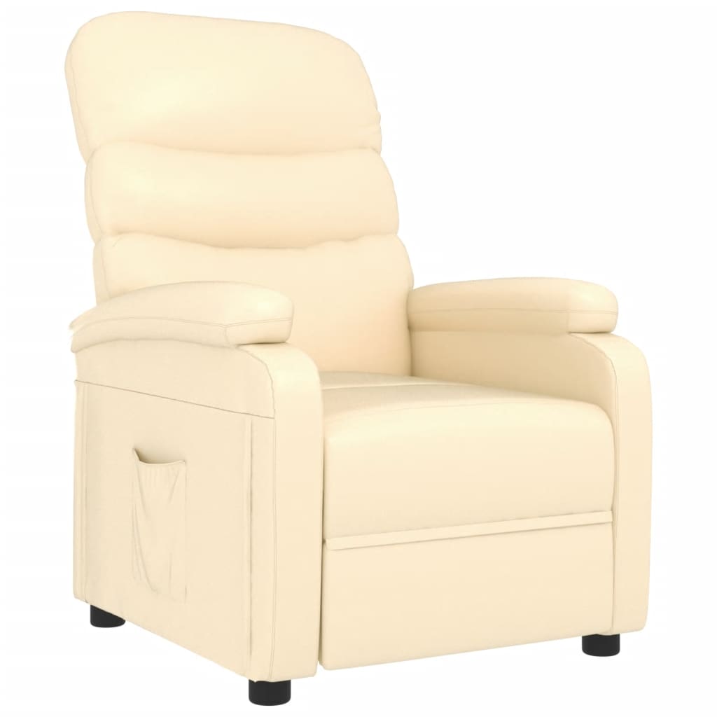 Fauteuil inclinable Crème Similicuir - XIOS