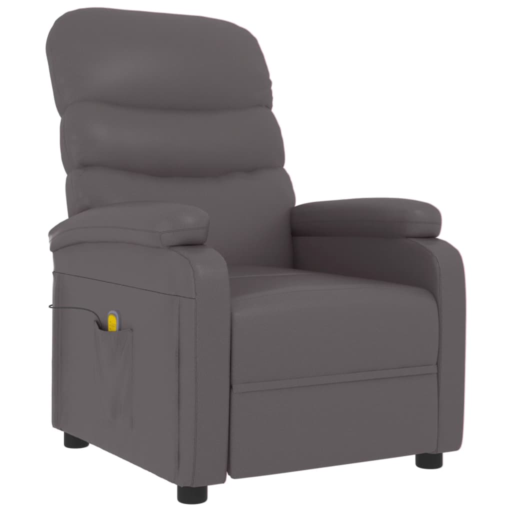 Fauteuil de massage Gris Similicuir - XIOS