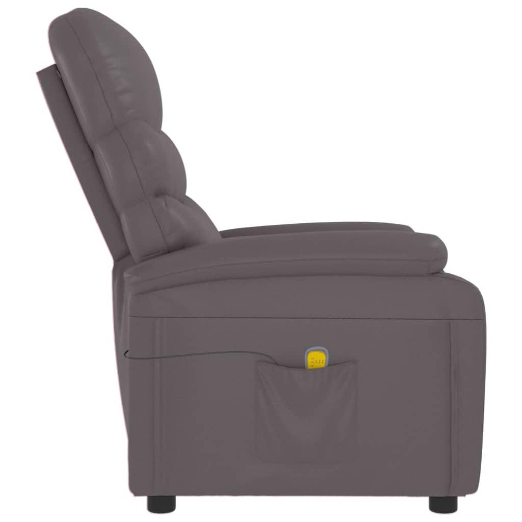 Fauteuil de massage Gris Similicuir - XIOS