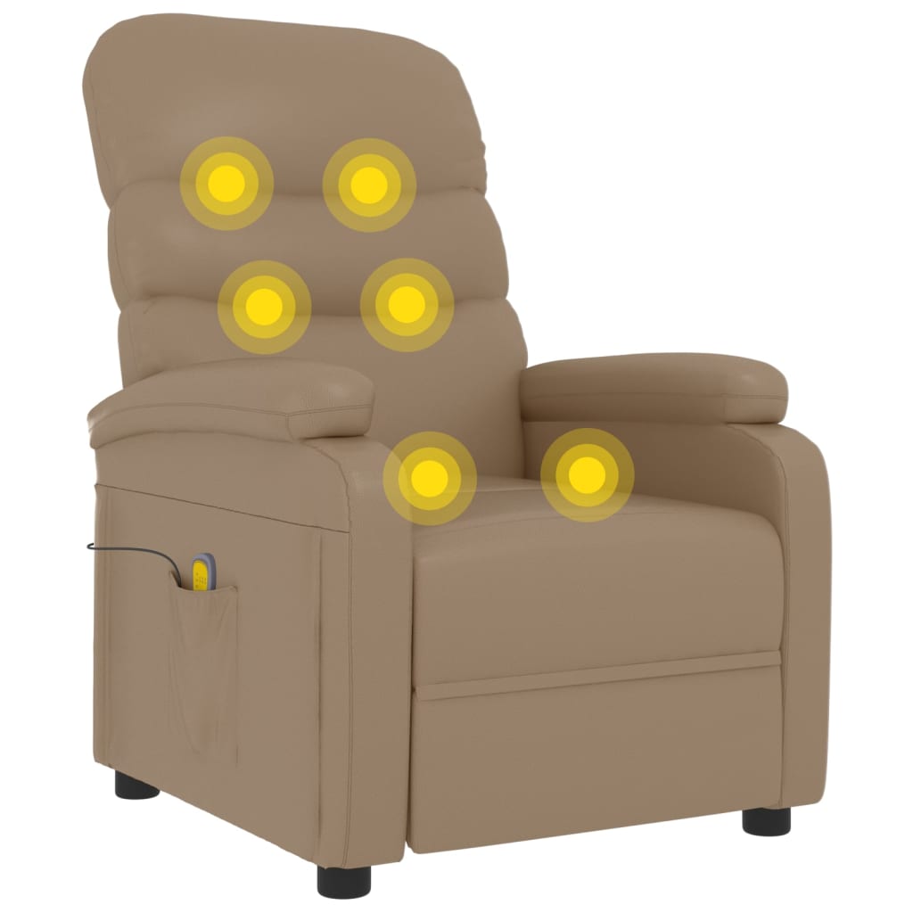 Fauteuil de massage Cappuccino Similicuir - XIOS