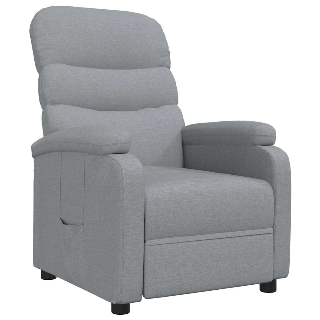 Fauteuil inclinable Gris clair Tissu