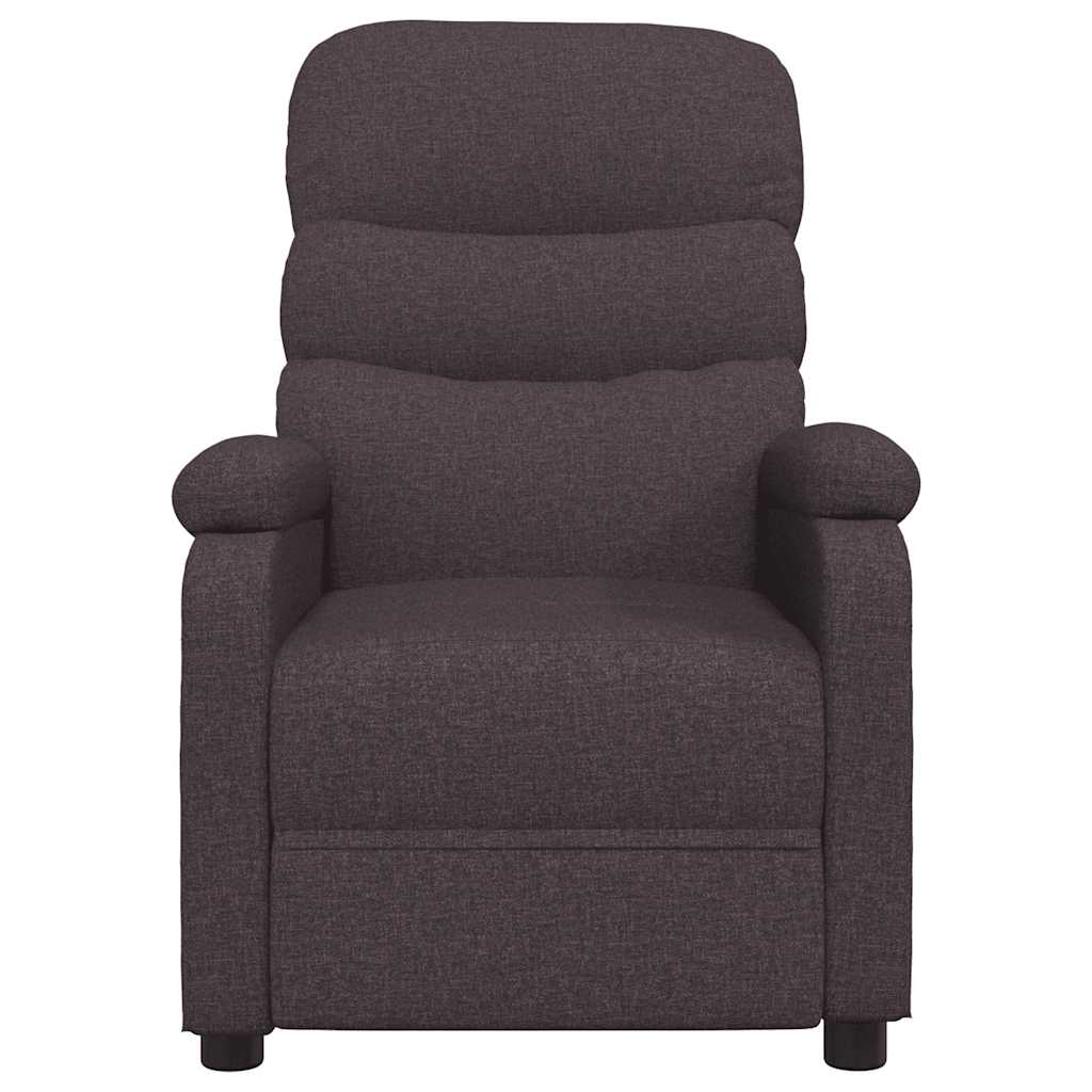 Fauteuil inclinable Marron foncé Tissu - XIOS