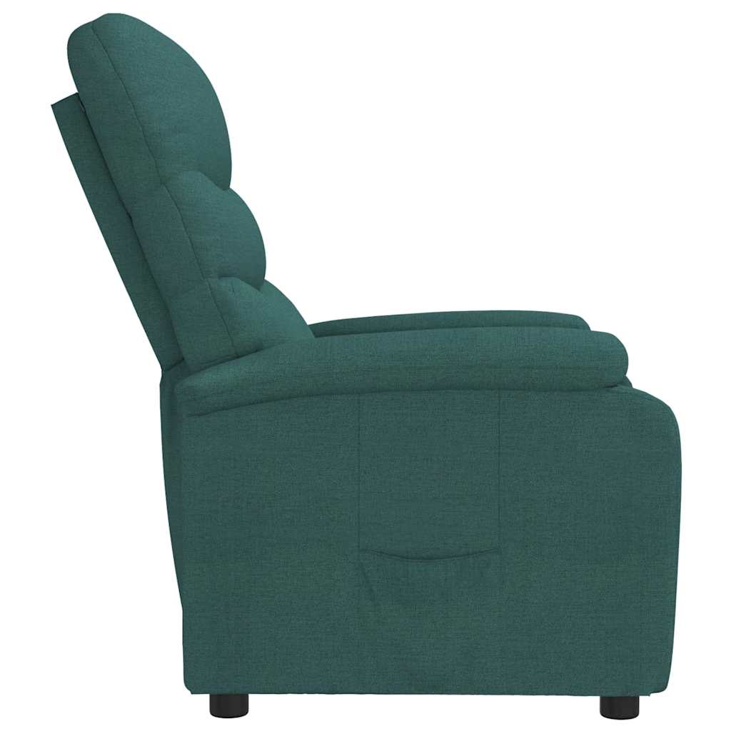 Fauteuil inclinable Vert foncé Tissu - XIOS
