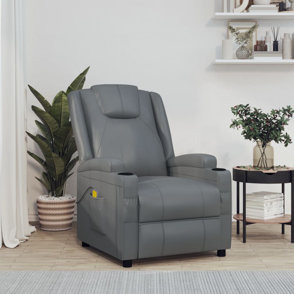 Fauteuil de massage Anthracite Similicuir - XIOS