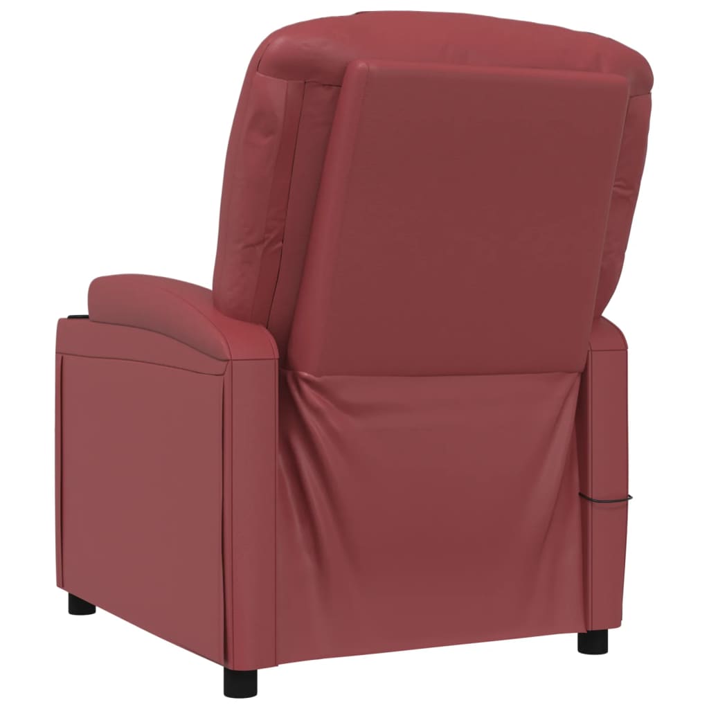 Fauteuil de massage Rouge bordeaux Similicuir - XIOS