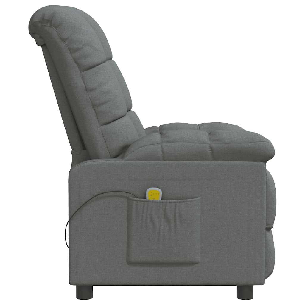 Fauteuil de massage Gris foncé Tissu - XIOS