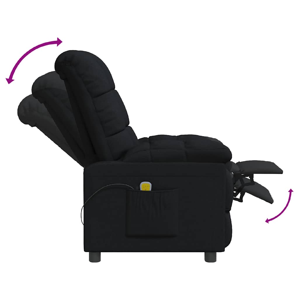 Fauteuil de massage Noir Tissu - XIOS