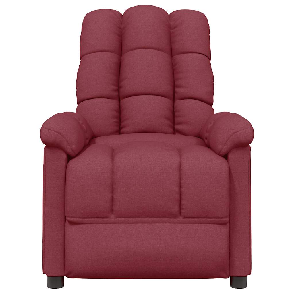 Fauteuil de massage Rouge bordeaux Tissu - XIOS