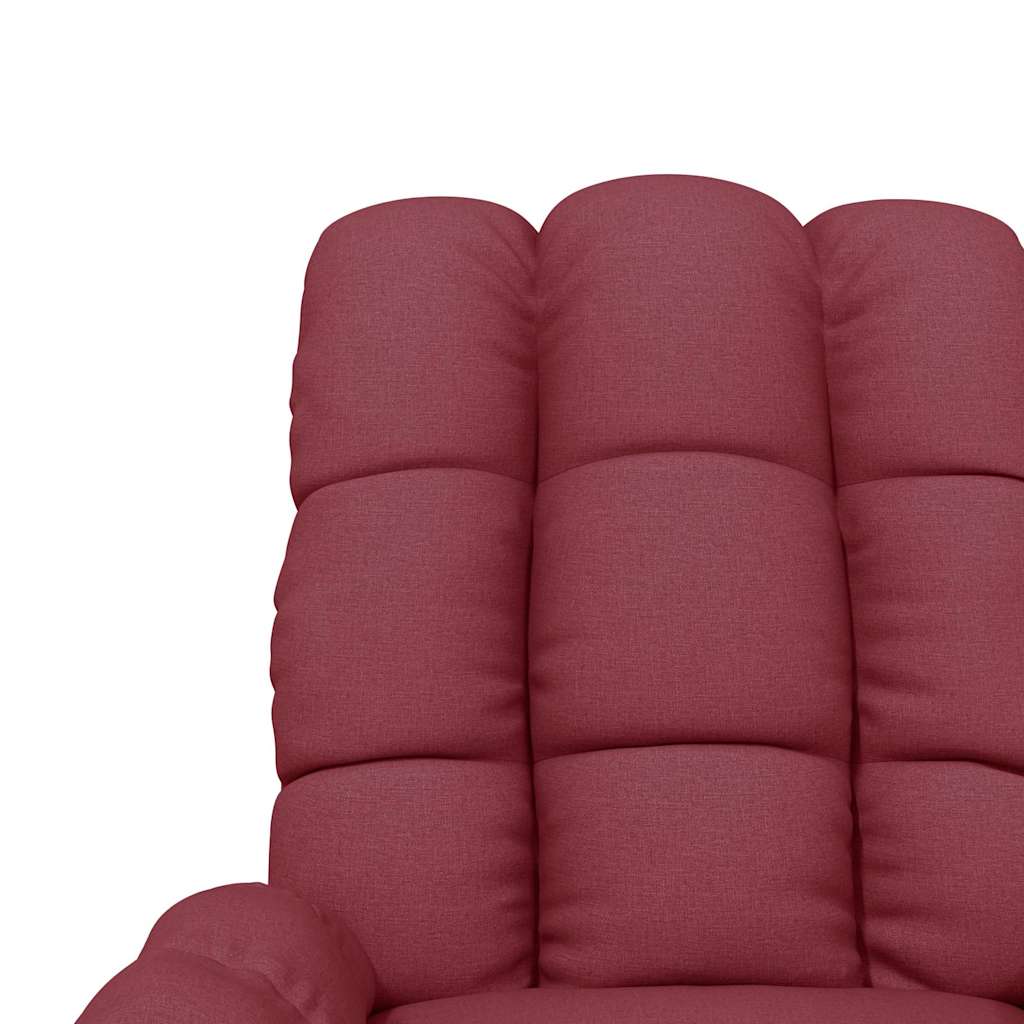 Fauteuil de massage Rouge bordeaux Tissu - XIOS