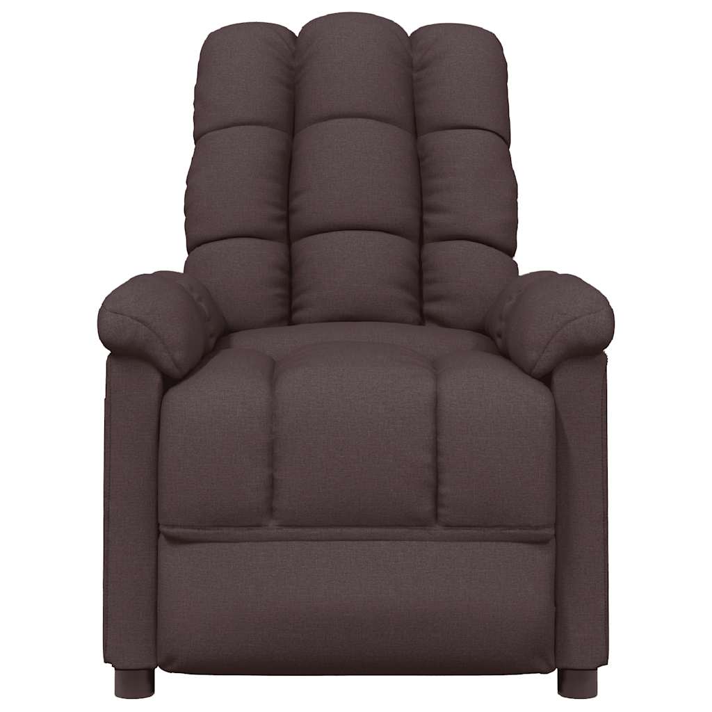 Fauteuil de massage Marron foncé Tissu - XIOS