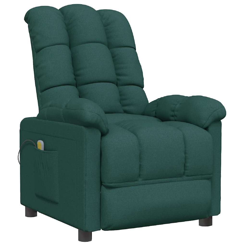 Fauteuil de massage Vert foncé Tissu - XIOS