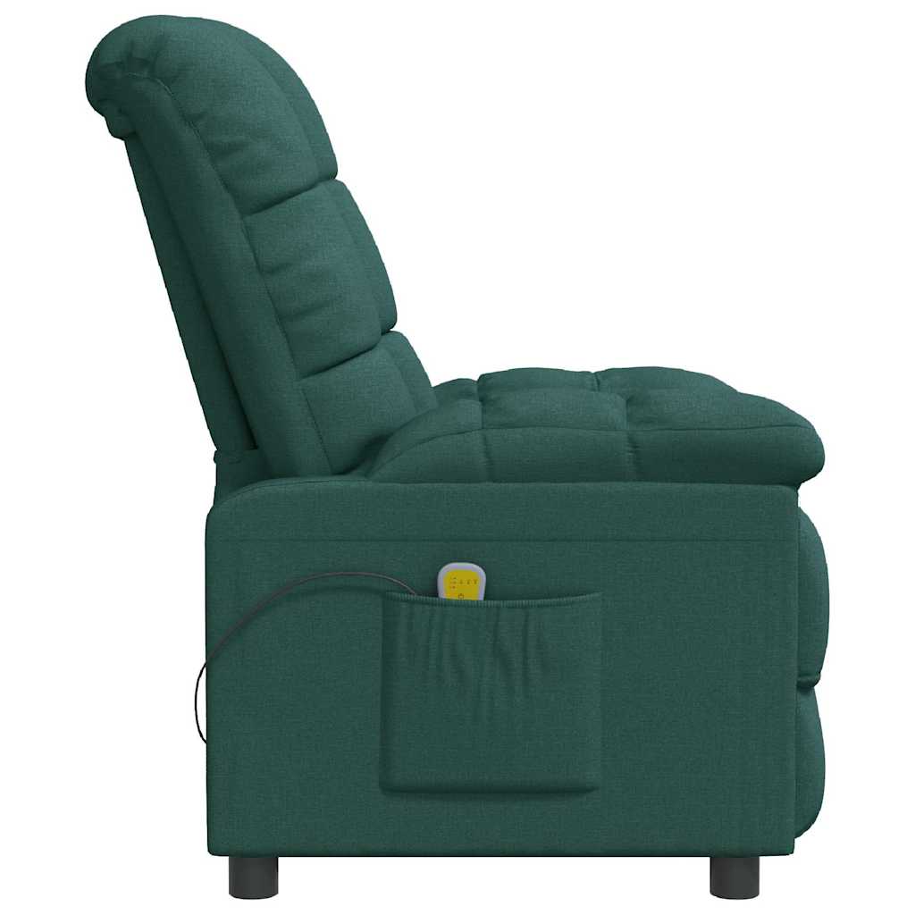 Fauteuil de massage Vert foncé Tissu - XIOS