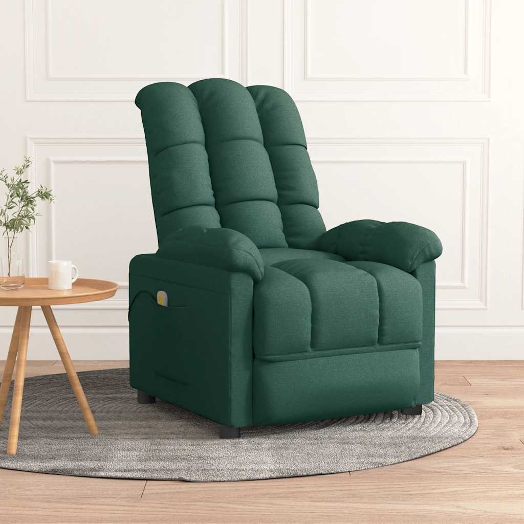 Fauteuil de massage Vert foncé Tissu - XIOS