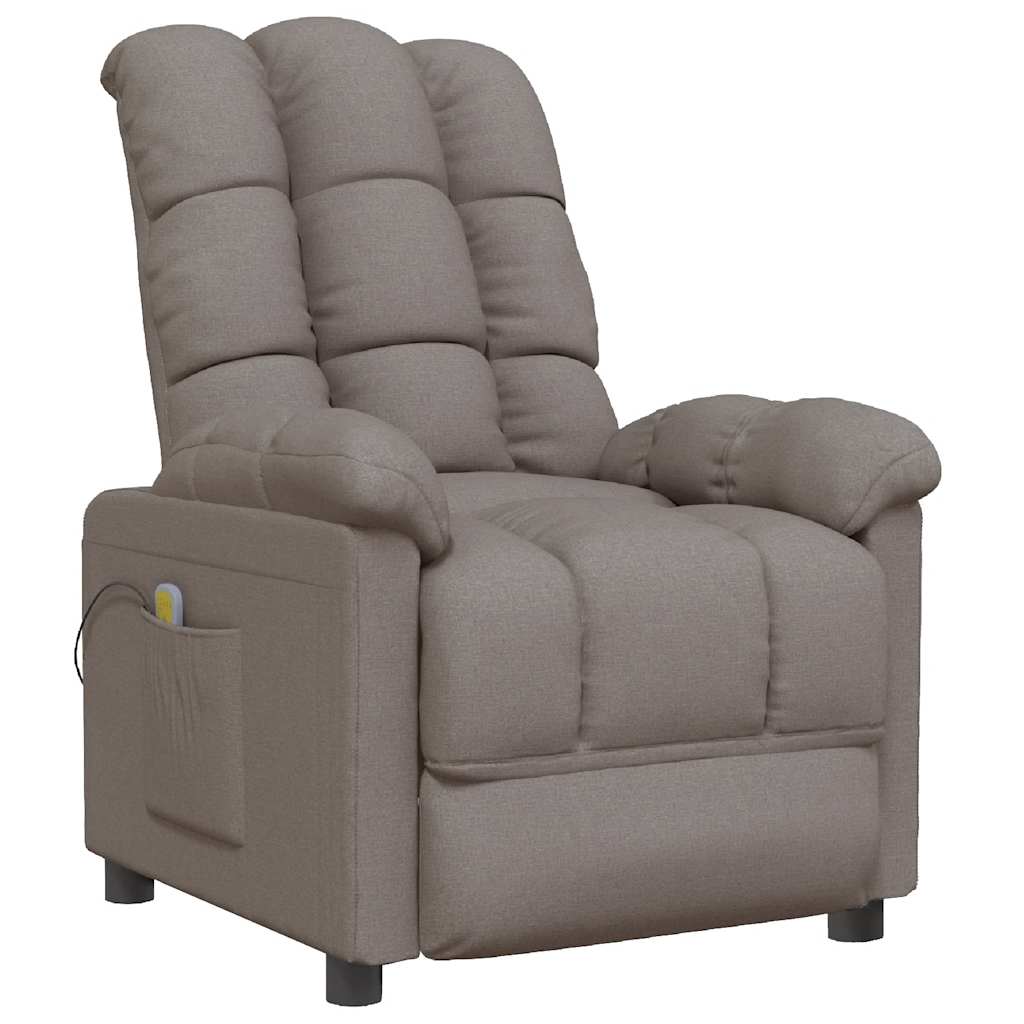 Fauteuil de massage Taupe Tissu - XIOS