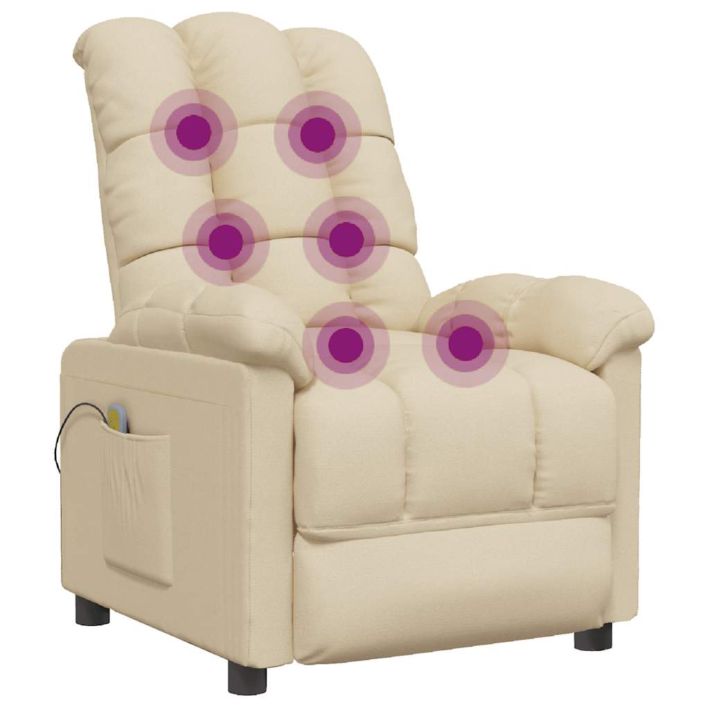 Fauteuil de massage Crème Tissu - XIOS