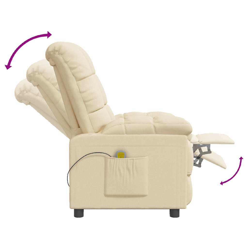 Fauteuil de massage Crème Tissu - XIOS