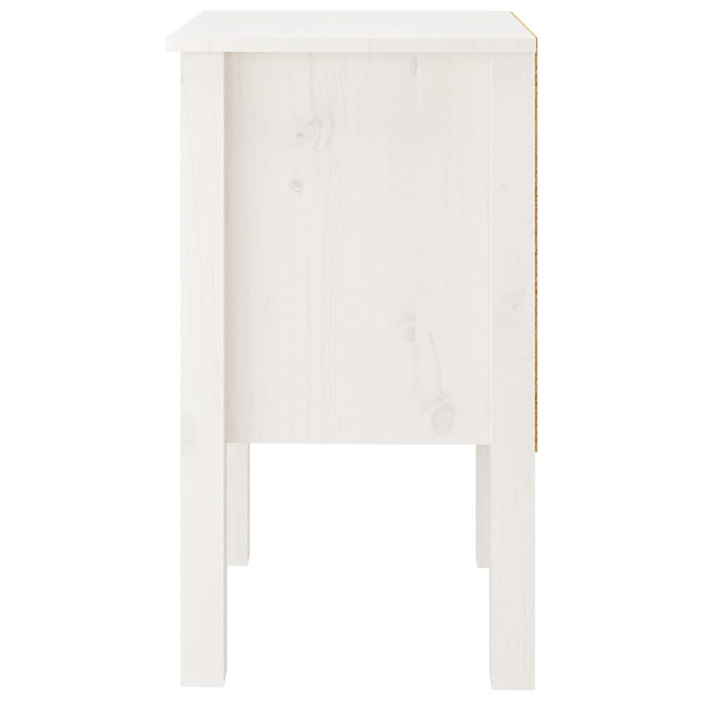 Tables de chevet 2 pcs Blanc 40x35x61,5 cm Bois de pin massif - XIOS