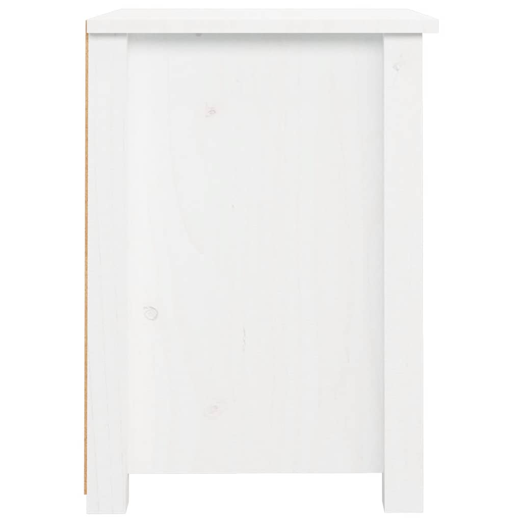 Tables de chevet 2 pcs Blanc 40x35x49 cm Bois de pin massif - XIOS
