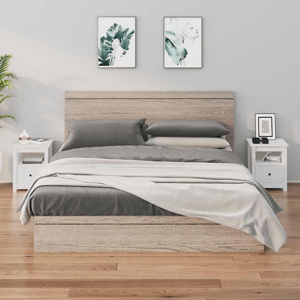 Tables de chevet 2 pcs Blanc 40x35x49 cm Bois de pin massif - XIOS